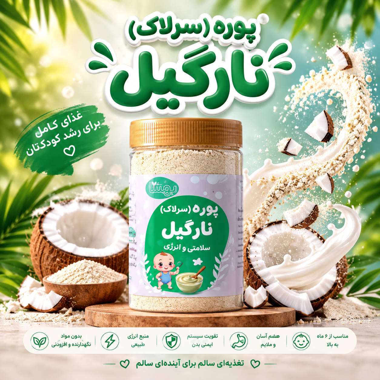 سرلاک نارگیل
